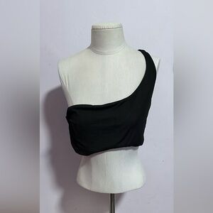 Black One-Shoulder Top